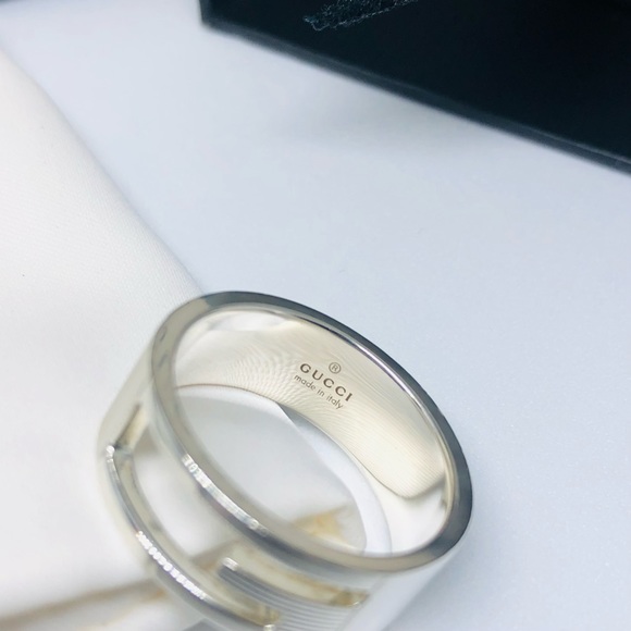 SOLD GUCCI G Ring Unisex with PACKAGING - Picture 3 of 13